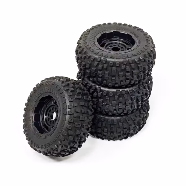 KKPIT 1/10 Scale 104mm Short Course Wheel Destroyer Tire & Aegis Rim 17mm Hex Hub