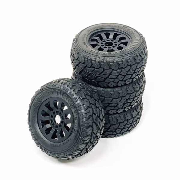 KKPIT 1:10 108mm Short Course Rad Discovery Reifen & Stellarun Felge 12mm Sechskantmitnehmer