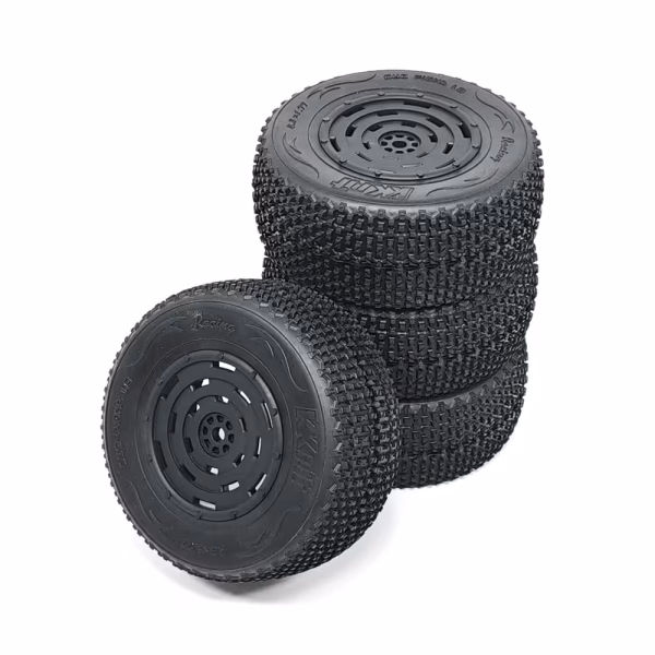 kkpit 1/10 scale 4.25in shortcourse track wheel mufight tire & cube rim 0.47in hex hub