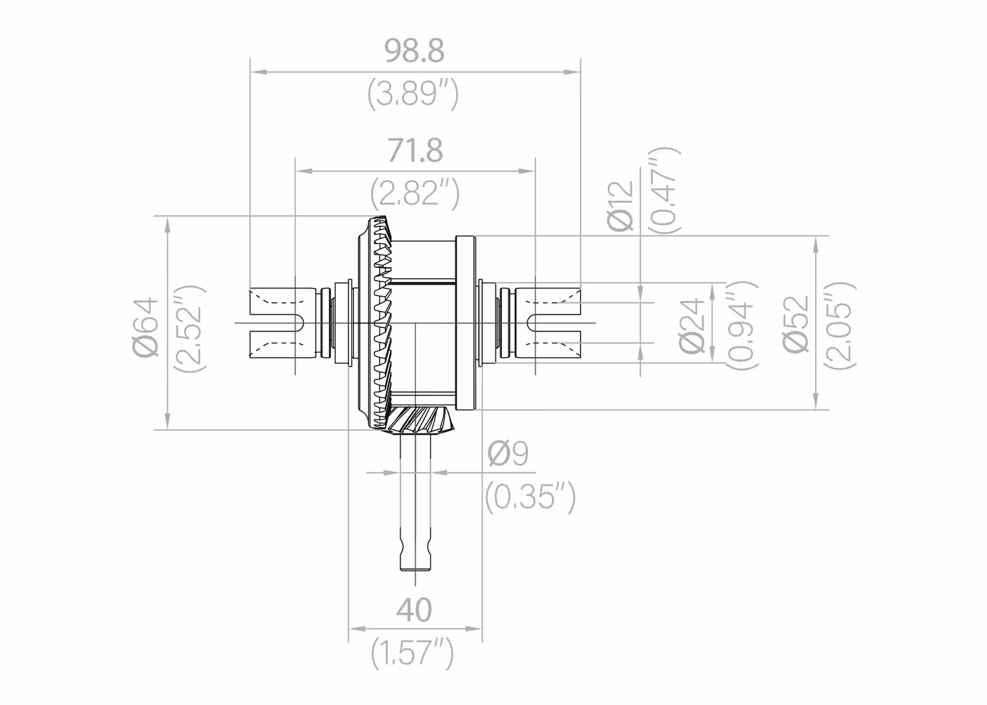 losi 5t front torsen lsd | mechanical limited slip differential